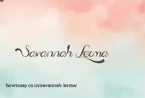 Savannah Lerma