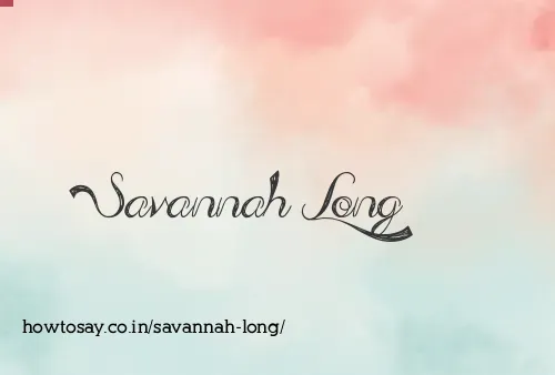 Savannah Long