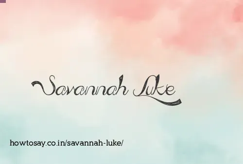 Savannah Luke