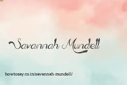 Savannah Mundell