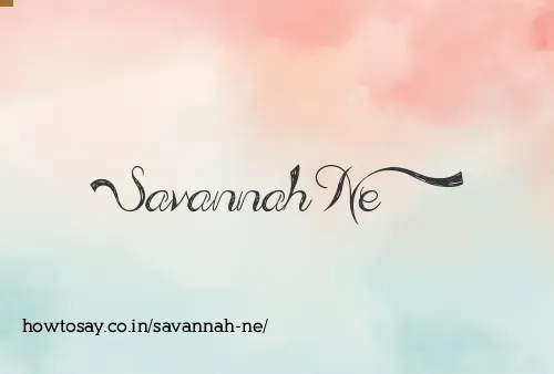 Savannah Ne