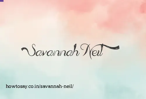 Savannah Neil