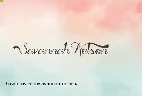 Savannah Nelson