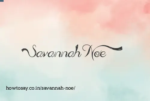 Savannah Noe