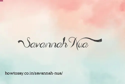 Savannah Nua