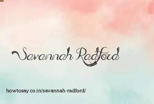 Savannah Radford