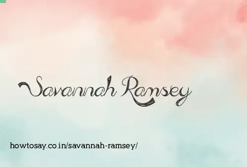 Savannah Ramsey