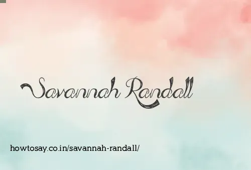 Savannah Randall