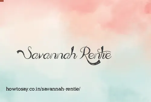 Savannah Rentie