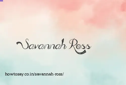 Savannah Ross
