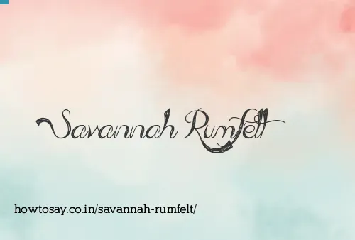 Savannah Rumfelt