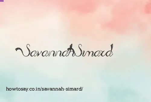 Savannah Simard