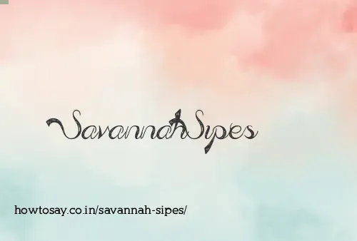 Savannah Sipes