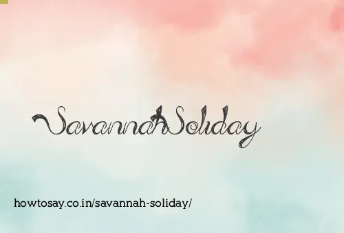 Savannah Soliday