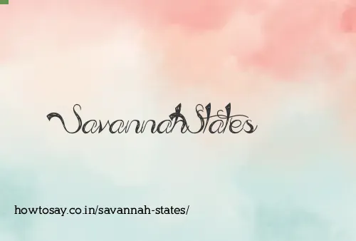Savannah States