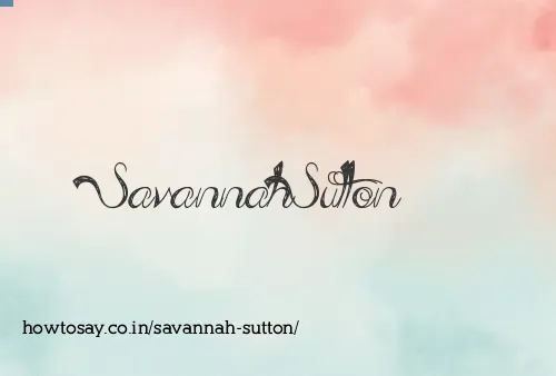 Savannah Sutton