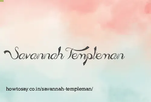 Savannah Templeman