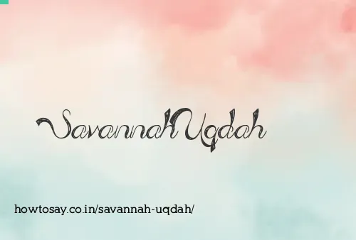 Savannah Uqdah
