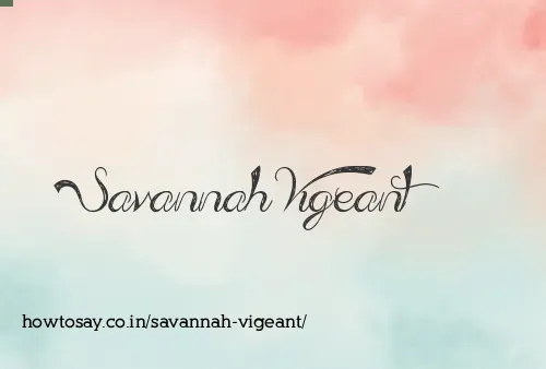 Savannah Vigeant