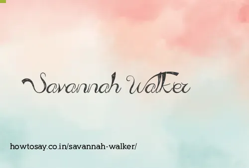 Savannah Walker