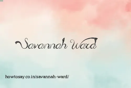 Savannah Ward