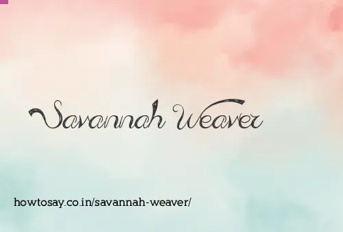 Savannah Weaver