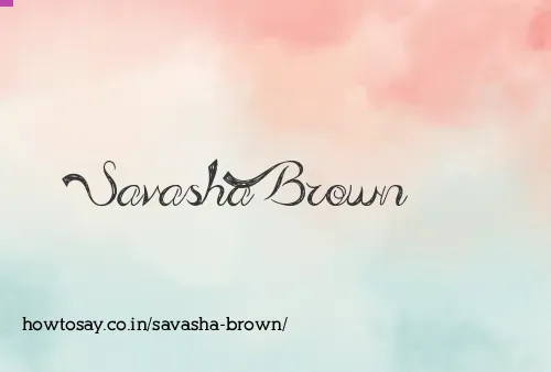 Savasha Brown