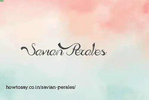 Savian Perales