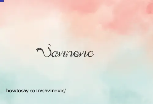 Savinovic