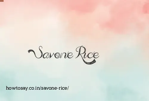 Savone Rice