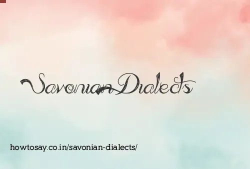 Savonian Dialects