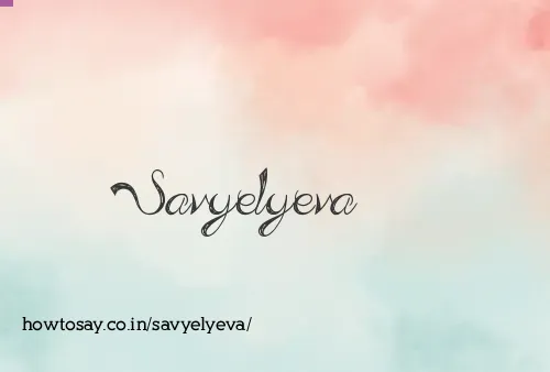 Savyelyeva