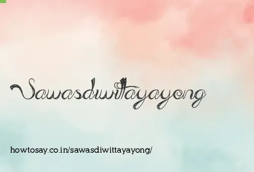 Sawasdiwittayayong