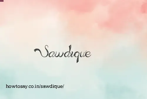 Sawdique
