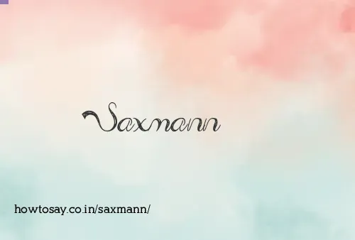 Saxmann