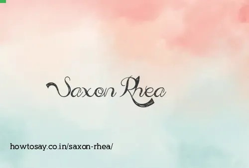 Saxon Rhea