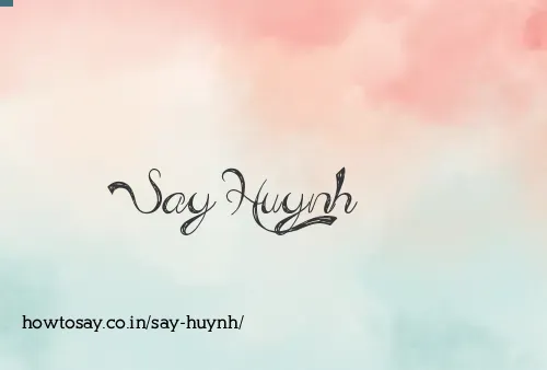 Say Huynh