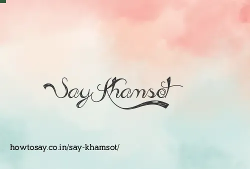Say Khamsot