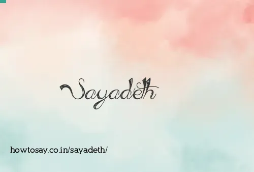 Sayadeth