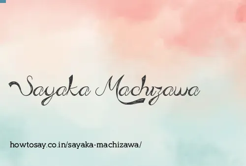 Sayaka Machizawa