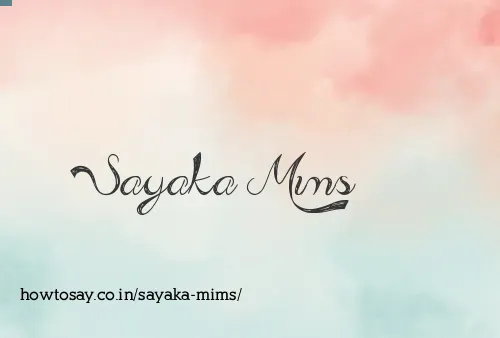 Sayaka Mims