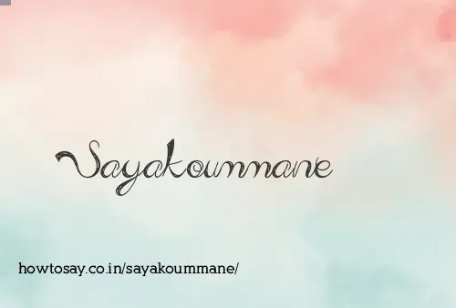 Sayakoummane
