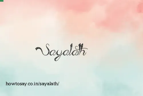 Sayalath