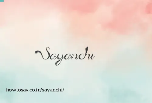 Sayanchi