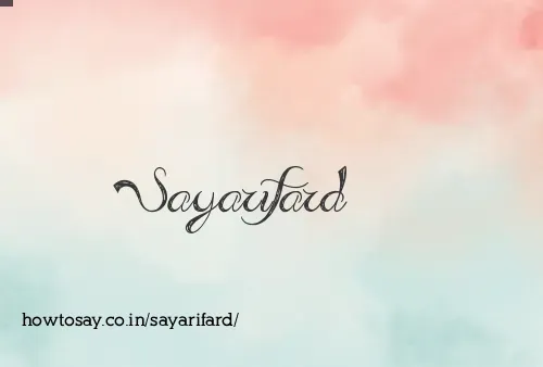 Sayarifard