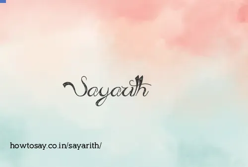 Sayarith