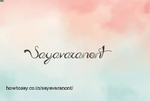 Sayavaranont