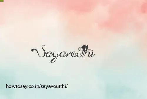 Sayavoutthi