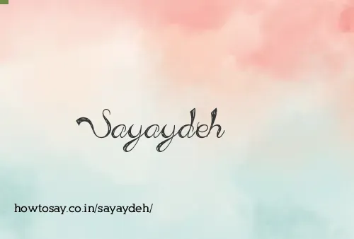 Sayaydeh