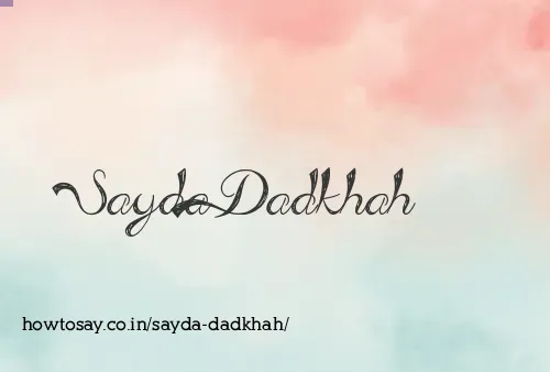 Sayda Dadkhah